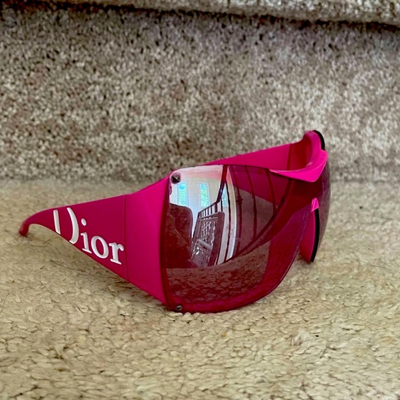 Dior Accessories Rarest Pink Dior Overshine John Galliano Sunglasses Mirrored Lens Barbie